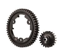 Traxxas 6450 Couronne 50T Module 1 Traitée Et Pignon 20T Trou 5mm