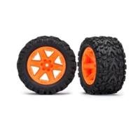 Traxxas Roues RXT Orange Talon 2.8" arrière Rustler 4x2 VXL (x2) TRX6774A