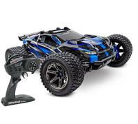 Traxxas 67097-4 Rustler 4x4 Vxl Ultimate 1/10 Rtr Tqi Tsm + TRX-2S Jeu Bleu