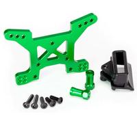 Traxxas Support d'amortisseurs Avant Aluminium Vert Rustler 4x4 VXL TRX6739G