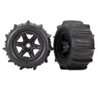 Traxxas TRX 8674 Paddle Reifen Sur Jantes Noir 3.8 E-Revo Vxl 2.0 Neuf Emballage