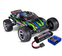 Traxxas TRX 37354 4Y Vert Rustler 1:10 2WD Rtr Stadium Truck Neuf Akku +