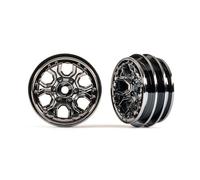 Traxxas TRX-4M / TRX4M Roues 1.0 (Chrome Noir) (2) / TRX9770-BLKCR