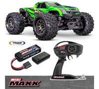 Traxxas TRX107154-1GRN Mini- Maxx 4WD Vert BL-2S sans Brosse Avec Akku + Usb-C
