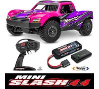 Traxxas TRX108164-1-PINK Traxxas Mini-Slash BL-2S 4x4 Rose 1/16 Short Course RTR