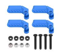 Traxxas TRX4 Support de pression d'huile avant et arrière en alliage d'aluminium réglable pour amortisseurs (Bleue)