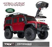 Traxxas TRX82256-4-Rouge TRX-4 LR Defender 1/10 Crawler RTR Brushed Clipless