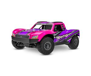 TRAXXAS VEHECULE RADIOCOMMANDE MINI SLASH BL-2S USB AVEC ACCUS / CHARGEUR USB 108164-1-PINK