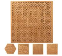 Tray Puzzles, Hard Irregular Wooden Jigsaw Puzzle Challenge, Suitable for Brain Training Games, Family Party, Christmas, Framed (Chain)