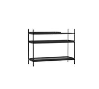 Tray Shelf Low étagère basse Noir: 2 larges, 1 court Woud - 5712800012057