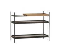Tray Shelf Low étagère basse Woud Noyer / noir long - 5712800025316