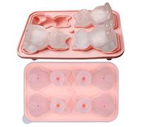 Tray - Silicone| 3D Cat Tray Mould, 4 Cavities Reusable Silicone 3D Cat, Cartoon Kitchen Utensils - For Whiskey, Cocktails, Wine, Bourbon, Kitchen, Parties, Drinking, Food