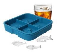 Tray - Silicone Tray | Round Cubes | Non-Bpa Cubbe Trayy with Lid for Cocktail, Coffee, and Tea, Space-Saving and Stackable with 4 Compartments for Wine