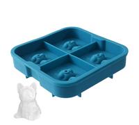 Tray - Silicone Tray | Round Cubes | Non-Bpa Cubbe Trayy with Lid for Cocktail, Coffee, and Tea, Space-Saving and Stackable with 4 Compartments for Wine