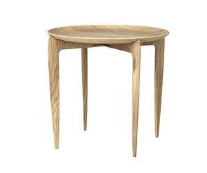 Tray Table Basse Chêne Ø45