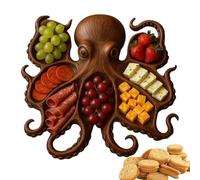 Trayages De Fruits - Assiettes De Dîner Élégantes | Charcuterie Board Octopus En Forme De Vaisselle Pour Artistes Pour Les Artistes Amours De Fruits De Mer Comptoir À Viande Pique-nique Fruit Fromage