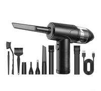 Trayne Dépoussiéreur électrique, rechargeable 100 000 tr/min avec lumière LED, charge rapide USB-C, batterie 6000 mAh, autonomie de 20 à 40 minutes, 3 modes de flux d'air