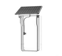 Trayne Housse de sonnette étanche à énergie solaire, pour chargement sans fil, protection transparente contre les intempéries avec installation facile, pour la plupart des sonnettes standard