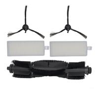 Trayne Kit de pièces de rechange pour aspirateur robot Tapo RV30 pour Plus RV10 pour Plus RV10 avec brosse à rouleau, filtres latéraux, brosses latérales