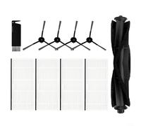 Trayne Kit de pièces de rechange pour aspirateur robot Ultenic D6s, comprend une brosse à rouleau, 4 brosses latérales, 4 filtres et un outil de nettoyage