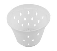 Trayne Lot de 1 ou 5 pots à orchidées, pots en plastique de 14 cm avec trous de drainage et soucoupes pour une croissance saine des racines, design de circulation de l'air (1 pièce)