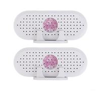 Trayne Lot de 2 déshumidificateurs électriques portables pour usage domestique 5 000 mAh Rechargeable avec chargement USB Blanc Taille compacte