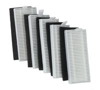 Trayne Lot de 5 filtres HEPA de rechange pour aspirateurs Medion X20 SW+/MD 11415 pour X21 SW+/MD 11500 - Papier filtre blanc