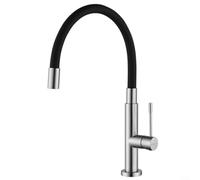 Trayne Robinet de cuisine en acier inoxydable sans plomb avec contrôle précis de la température ± 1 °C et limiteur de débit d'économie d'eau