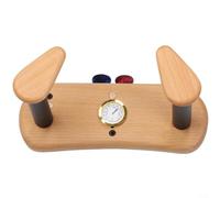 Trayne Support mural pour guitare, détecteur d'humidité avec rangement pour médiators pour instruments à cordes - Bois de hêtre et EVA (grain de bois) (A)