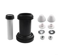 Trayne Tuyau de raccordement pour réservoir de chasse d'eau Duofix - Cadre mural - Modèle 152.426.46.1 - Avec couvercle en chrome satiné pour boulons de fixation de poêle, raccords de chasse d'eau et