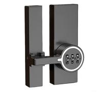 Trayne Verrou de porte en alliage de zinc avec trou dissimulé pour salle de bain et portes intérieures, opération push-pull, réglage facile du mot de passe, longueur de 95 mm (veilleuse)