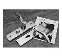 Trayne Verrou de porte intérieure en acier inoxydable avec mécanisme à simple ou double languette pour chambre à coucher, salle de bain, cuisine, argent (B)