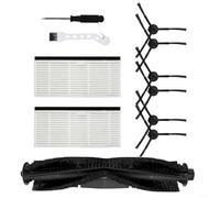 Trayne Vexilar Pièces de rechange pour robot Honiture Pro, 1 brosse principale, 6 brosses latérales, 2 filtres