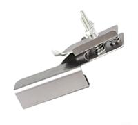 Trayneel 1 guide de couture en métal pour machine à coudre industrielle, fixation de règle pour ourlet roulé et finition des bords, 4,9 x 3 x 1,6 cm (P)