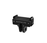 Trayneel Adaptateur magnétique pliable à libération rapide pour caméras DJI Action 4 3 2 en alliage d'aluminium compact Noir