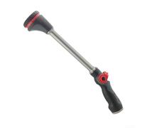 Trayneel Baguette d'arrosage à 8 fonctions avec prise en main douce et 8 modes de pulvérisation pour tuyau d'arrosage compatible avec le lavage de voiture, arroseur de fleurs rouge et noir