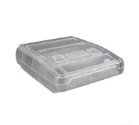Trayneel Coque de console de jeu transparente pour Super Famicom SFC Version en plastique ABS Rétro Boîtier de rechange avec design transparent (Blanc transparent)