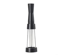 Trayneel Distributeur d'aiguilles à café moulu pour machines à expresso en acier inoxydable avec support 16 x 3,9 cm ABS et acier inoxydable (noir avec base)