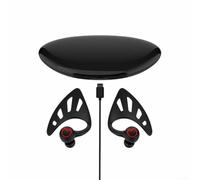 Trayneel Écouteurs sans fil LED avec oreilles d'elfe - Casque sans fil pour fête et nuit - Boîtier de charge compact - 6 x 6 x 4 cm - Matériau ABS (noir)