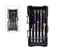 Trayneel Foret excentrique à quatre cannelures pour verre, carrelage, marbre, béton, pierre, kit d'embouts de tournevis pour perceuse à percussion et perceuse électrique (B)