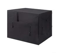 Trayneel Housse de chauffage de piscine en tissu Oxford 600D pour pompe à chaleur Hayward toutes saisons avec ouverture de tuyau réglable et cordon de serrage noir, 40 x 34 x 31 cm