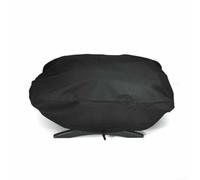 Trayneel Housse de protection pour barbecue Weber série 7110 Q100 Q1000 portable résistante à l'eau en polyester noir avec cordon de serrage réglable facile à nettoyer Compatible avec Yard Ga