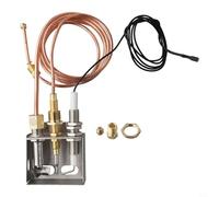 Trayneel Kit d'assemblage de brûleur pilote en acier inoxydable comprenant un thermocouple de 900 mm et un fil d'allumage pour cheminée au gaz propane et système de chauffage P-it