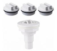 Trayneel Kit de couverture de ligne de retour d'hivernage de piscine pour Hayward SP1026D SP1026 avec connecteur de jet de sortie fileté résistant aux UV 4 pièces pour piscine et spa, utilisation