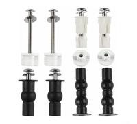 Trayneel Kit de matériel de rechange pour siège de toilette avec boulons de 7,5 cm et 5 cm, vis en laiton, rondelles en acier inoxydable pour sièges de toilette TOTO standard