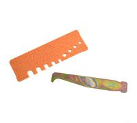 Trayneel Kit de nettoyage de rainure et jauge de contrôle rapide pour barre de tronçonneuse - Kit d'outils en acier et plastique pour chaîne d'entraînement de chaîne - Angle de limage de la profondeur