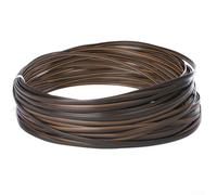 Trayneel Kit de réparation de meubles en rotin synthétique de 8 mm de large, 36,6 m, couleur blanc, gris et café, pour chaise de terrasse, table et canapé de jardin, restauration résistante aux UV