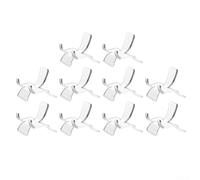 Trayneel Lot de 10 supports en acrylique pour géode en cristal, roches, minéraux, fossiles, objets de collection, chevalet transparent pour maison, bureau, musée, décoration de mariage (M)