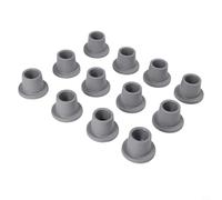 Trayneel Lot de 12 embouts en caoutchouc antidérapant de 60 mm pour chaises de douche avec tuyaux droits de 28 mm à 30 mm de diamètre - Amélioration de la stabilité - Pieds de rechange pour bancs