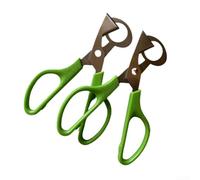 Trayneel Lot de 2 ciseaux en acier inoxydable pour œufs de caille, outil de cuisine facile à utiliser pour couper proprement les dessus des œufs, poignée en plastique avec lames, M